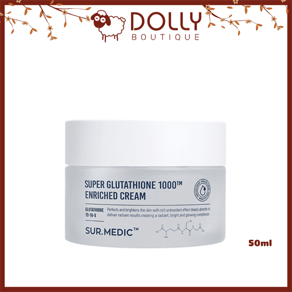 Kem Dưỡng Ẩm Sur.Medic+ Super Glutathione 1000 Enriched Cream 50ml